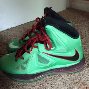 Lebron 10 Green Red Black