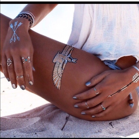 LAST CHANCE Boho turquoise ring set - Picture 3 of 4