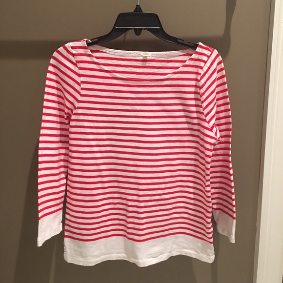 J. Crew, 3/4 sleeve, boat neck tee.  Size M/L