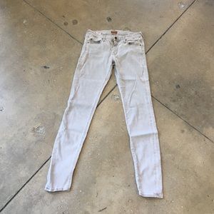MOTHER light grey skinny jeans