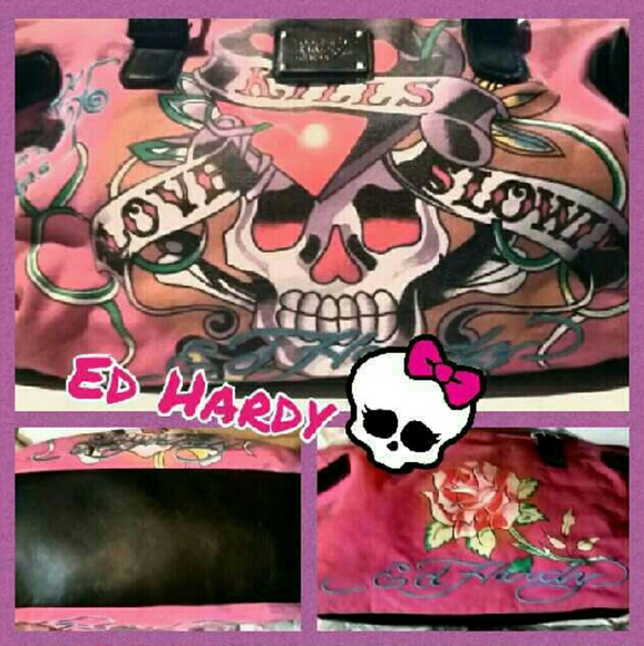 Ed Hardy love kills slowly purse