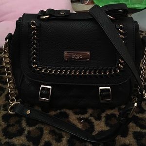 black shoulder purse