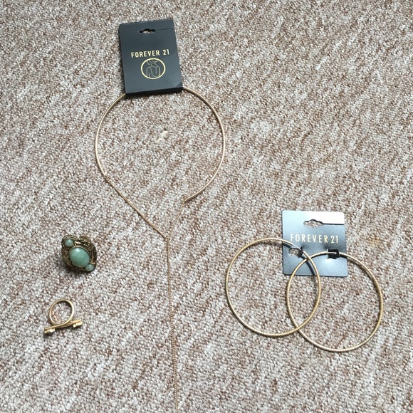 Bundle of 4 Forever 21 Gold jewelry
