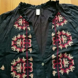 Anthropologie cute summer half sleeve blouse