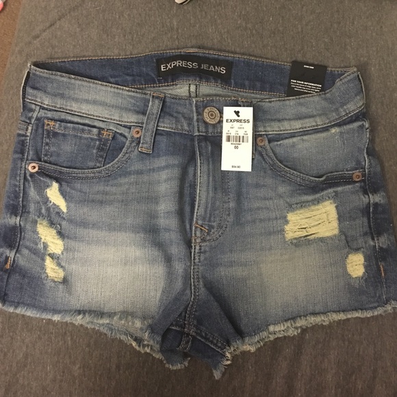 Express denim shorts