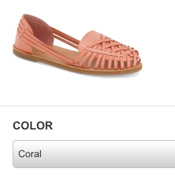 Coral Huarache Flats. COCONUTS by Matisse Brand.