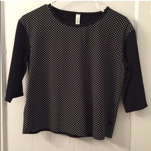 Lululemon polka dot top size six