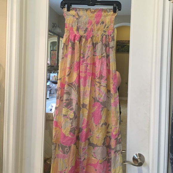Tommy Bahama Strapless Long Beach Cover-up Dress