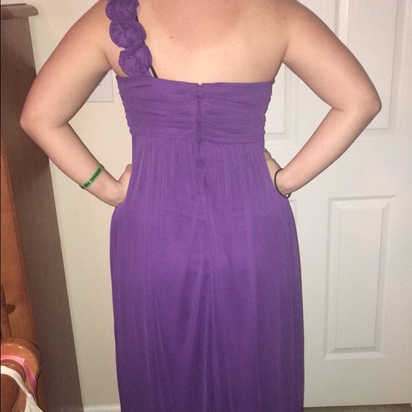Purple ball gown