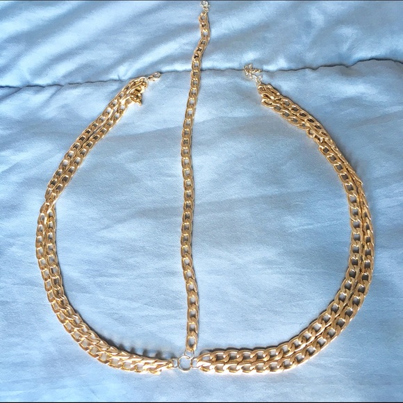 Boho gold plated chain headpiece - Picture 3 of 4