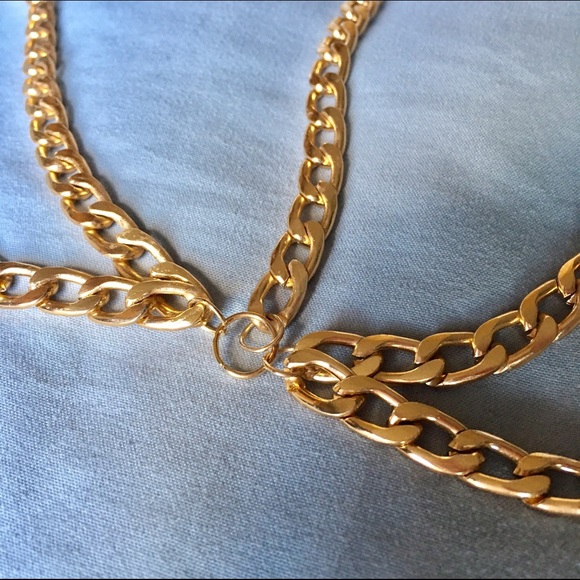 Boho gold plated chain headpiece - Picture 4 of 4