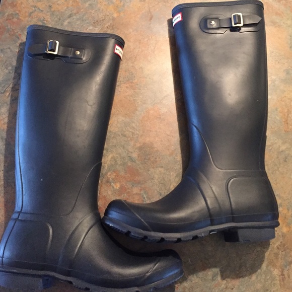 Hunter Shoes - Navy Hunter Rainboot