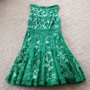 Green lace dress