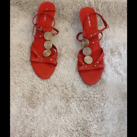 Burnt orange sandals - Picture 1 of 2