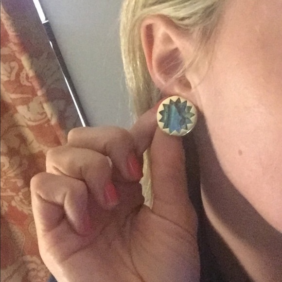 SOLD House of Harlow large sunburst earrings - Picture 4 of 4