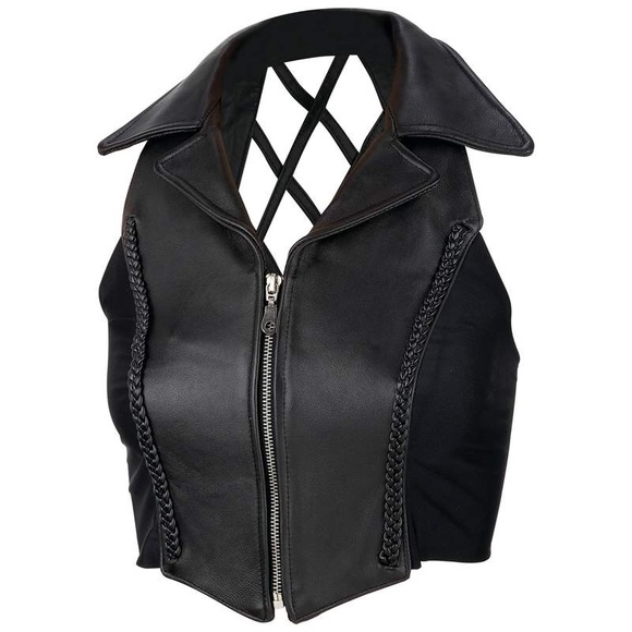 Ladies' Genuine Leather Vest - Picture 6 of 8