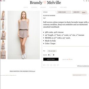 Brandy Melville romper new with tags