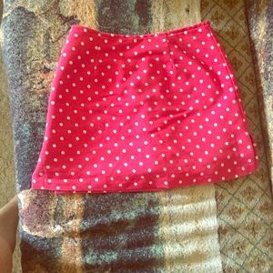 Red Polka Dot Skort
