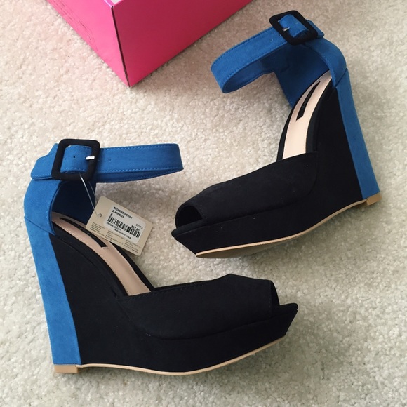 F21 color block wedges