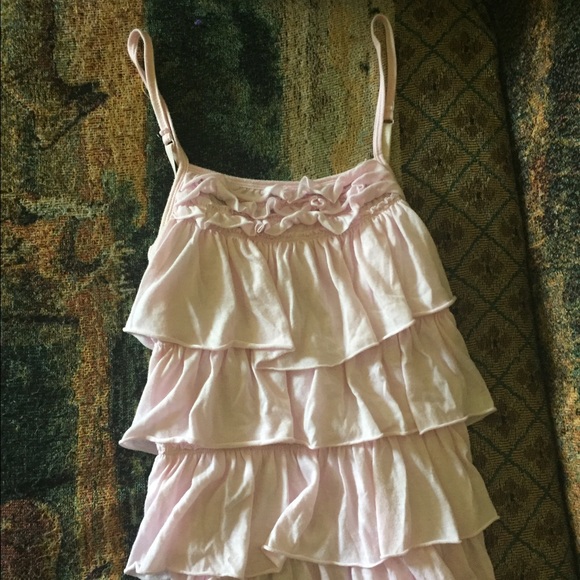 Pink Ruffle Tank Top - Picture 2 of 3