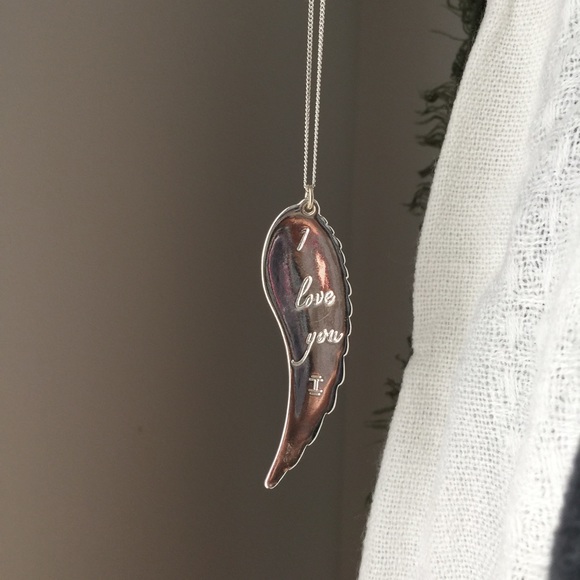 I Love You Wing Layering Necklace