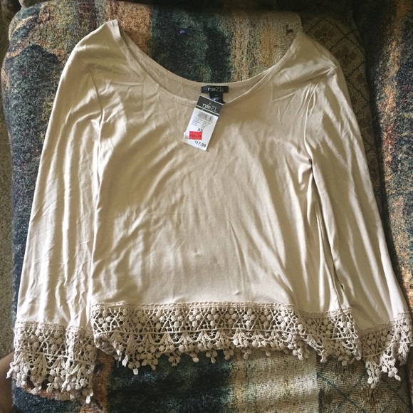 Tan Long Sleeve Top