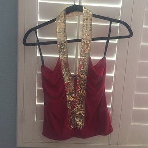 Red Sparkly halter