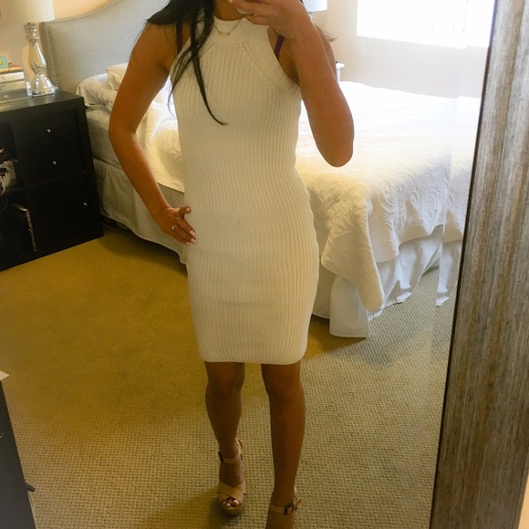 MOVING SALE!  Tea n Cup Fitted Knit Dress - Picture 2 of 3