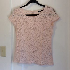 Light pink lace shirt