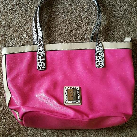 Guess pink handbag