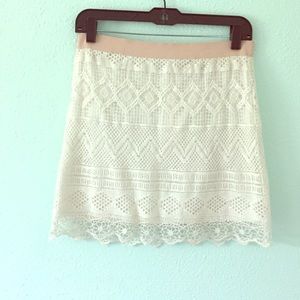 White Lace Skirt