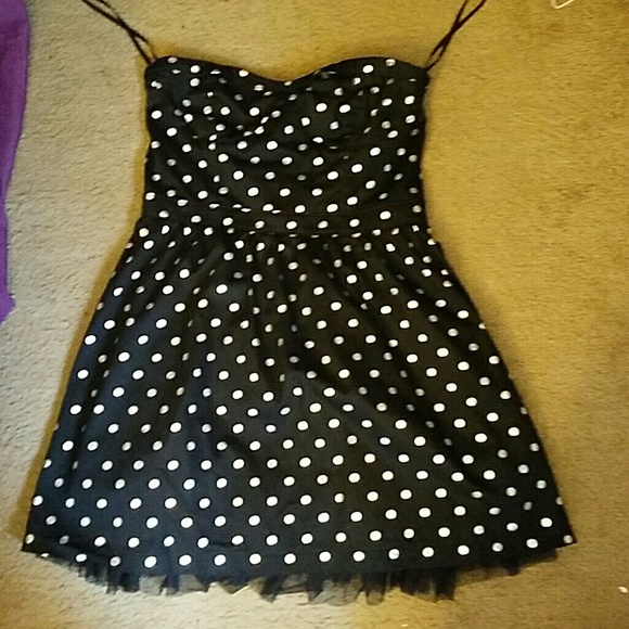 Sleeve polka dot dress