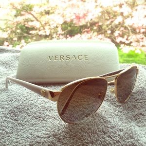 Versace Polarized Aviators w/ Case