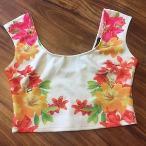 Nastygal floral crop top