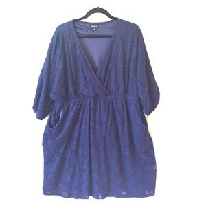 Navy lace dress