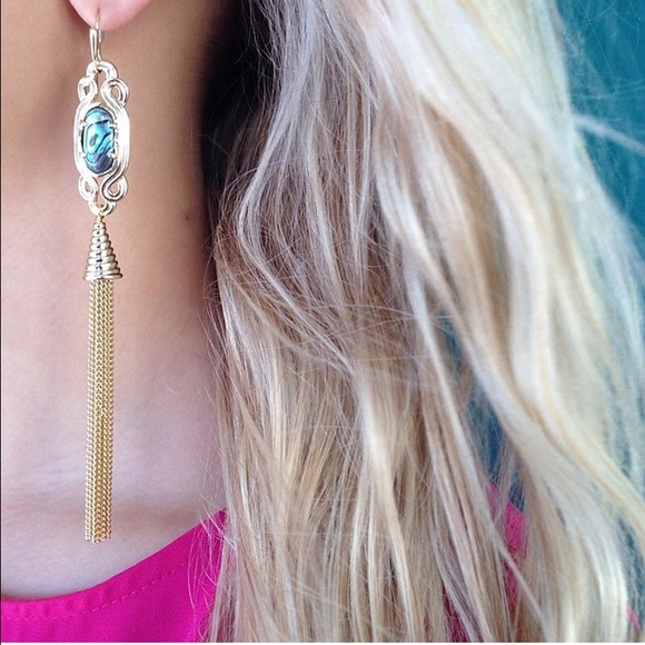 Kendra Scott Erin Long Tassel Abalone Shell
