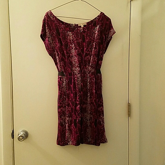 Purple and gray dress