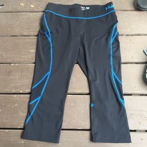 Fila Athletic Running Capris Crop Leggings