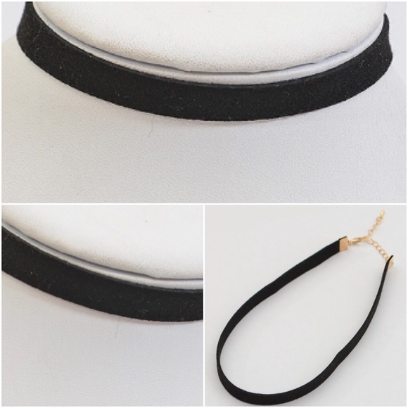 NWT || Black Gold Thin Choker Necklace - Picture 2 of 2