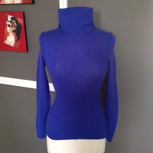 Aqua Cashmere Turtleneck Sweater
