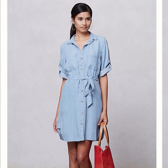 Anthropologie (Cloth + Stone) Chambray Dress