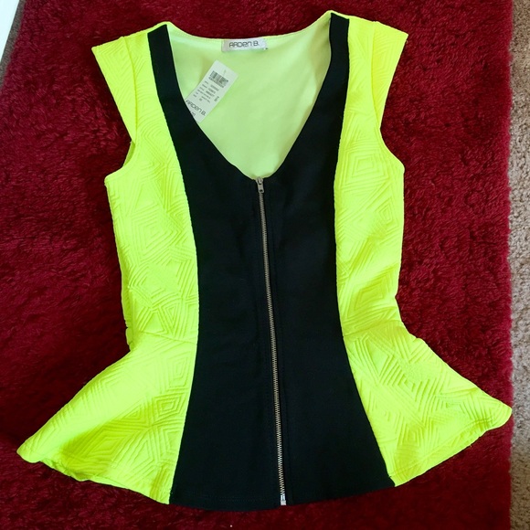 Arden B peplum top