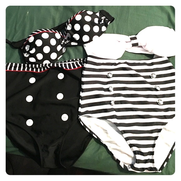 Two pair high waist suits!
