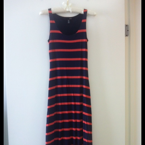 Aqua Stripe Maxi Dress- Bloomingdales Brand