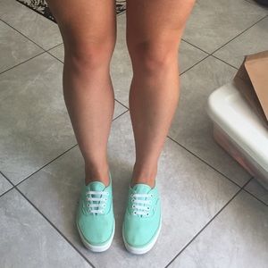 Sea foam green vans