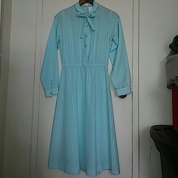 Vintage light blue dress