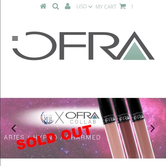 SOLD MANNYMUA Ofra liquid lipstick in Aries - Picture 3 of 3