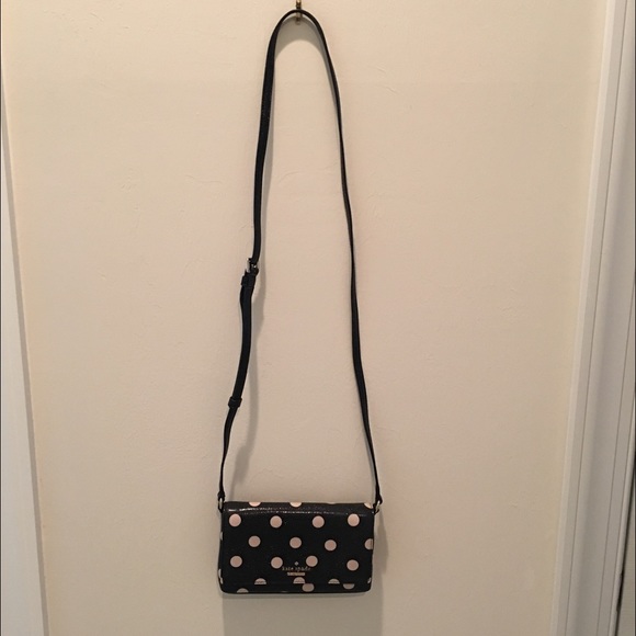 Kate Spade Black with Polka Dots Crossbody Handbag - Picture 2 of 4