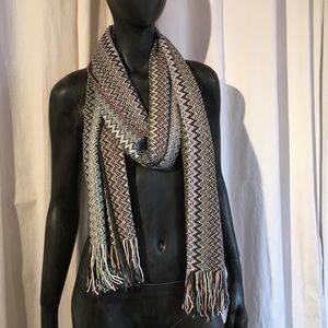 Authentic Missoni zig zag knit scarf