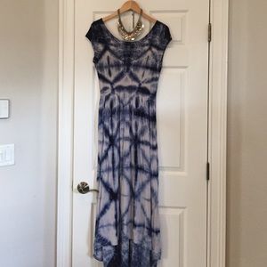 Anthropologie tie-dyed cotton dress